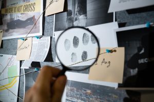 Police Inspection Looking For Clues